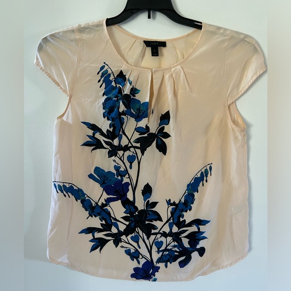 J. Crew Tops - J Crew cream floral top